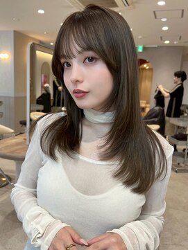 ジーナ 梅田(Zina) 髪質改善*ミディアムレイヤーカットヘア*美髪【Zina 梅田】