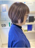 ミセスまるみナチュラルショートボブ40代50代髪型赤羽美容室