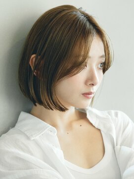 ソワネ 表参道(soigne) 表参道白髪ぼかしレイヤーボブベージュアッシュグレージュ30代