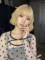 サンドイエナ 横浜店(sand yena)&nbsp;くびレイヤーボブルフネビージュ小顔ワンレンこなれミディ