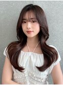 ミディアムレイヤーカット前髪カット髪質改善似合わせカット仙台