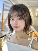 ぱつっとボブ