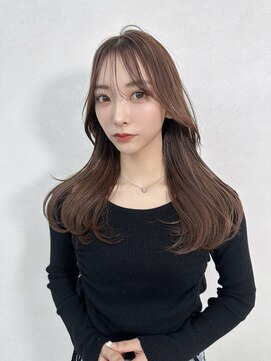 ビジョン オールヘアー(VISION:ALL HAIR) 【ダブルカラー/髪質改善】レイヤースタイル×ヘーゼルベージュ