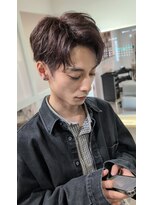 エメヘアデザイン ルイス(Aimer Hair Design Lewis)&nbsp;ボルドー×ショートセンターパート◎