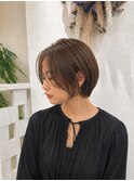 青森八戸ショートボブ髪質改善艶カラー春夏ヘア30代40代50代