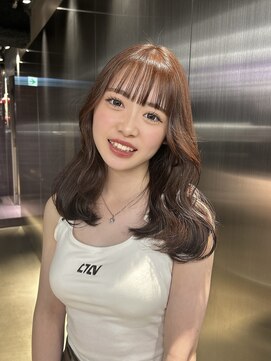 ペレ 原宿(PELE) ダークパープルナチュラルショート夏のヘアアレンジ原宿