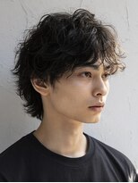 マナ 阪神尼崎(MANAZ) 19. ニュアンスパーマ/メンズ/レイヤーカット/黒髪