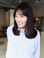 ロカリタ キョウト 河原町三条店(ROCAReTA kyoto)&nbsp;ボルドーカラー　ミディアムレイヤー　フェイスレイヤー
