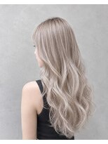 エニル 春日部店(enil) ◎ハイトーンシルバーベージュ×ゆるウェーブ×ロングヘア◎