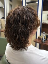 マナ 阪神尼崎(MANAZ)&nbsp;58. 波巻きパーマ/マッシュウルフ/メンズミディアム