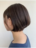 大人可愛いひし形ショートボブ