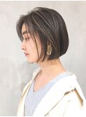ミニボブハイライト_マニッシュショートネイビーカラー_ba228082