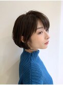 【Lond printemps水野】大人かわいい耳かけエッジショートボブ