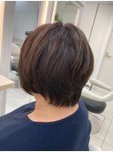 自然な質感のストレート