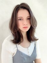 ジュネス 銀座(JYUNESU)&nbsp;大人ミディアム韓国レイヤーアッシュブラウン透明感20代30代40代