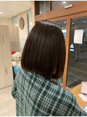 内巻きボブ◎髪質改善縮毛矯正
