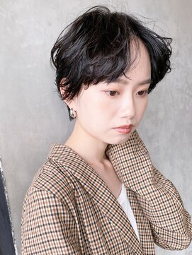 アイティーバイアルバム 藤沢店(IT by ALBUM) ラフパーマ_ショコラアッシュヘルシースタイル_28885