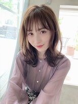 スナッグルサロン(SNUGGLE SALON) 大人可愛いレイヤーくびれ前髪パーマベージュ小顔カット韓国池袋
