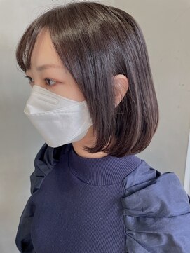 ヴォロ 佐賀(VoLo) 切りっぱなしボブ/美髪/ピンクブラウン[佐賀駅]