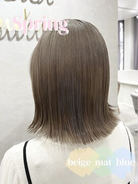 カラークチュール(Color Couture) 美髪/ホワイトグレージュ/大人かわいい/こなれミディ/ネビージュ