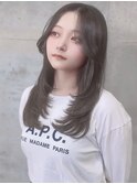 透明感グレー&レイヤーカット【高崎】