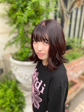 ピュア ポイント 和光店(PURE POINT) レイヤーカット／ブリーチ無し暖色系カラー