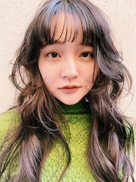 レジュアル(RESSUAL) 黒髪ボブルフネビージュ小顔ヘアワンレン