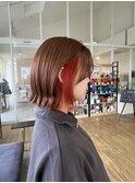 イヤリングカラーオレンジ