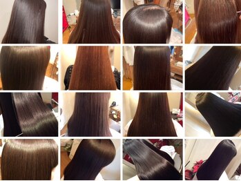 ヘアーワークス エスケープの写真/【縮毛矯正◎】仕上がりに自信あり！こだわりぬいた自由に扱える縮毛矯正が大人気♪