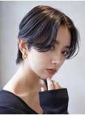 大人かわいい10代20代30代ショートボブ丸みショート