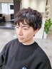【メンズ限定☆】カット+ウェーブパーマ+アイブロー付き￥17600→￥8530
