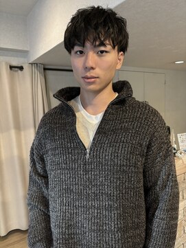 トーナイリーム 放出店(TONAI Rem) 刈り上げマッシュ×パーマ風スタイリング