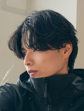 レタッチバイフィフス(RETOUCH by fifth) 韓国センターパートニュアンスパーマフェザーパーマメンズカット