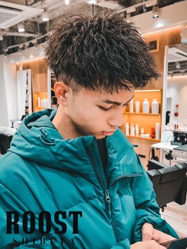 ルースト 渋谷店(ROOST) MEN’S HAIR/波巻ツイストスパイラル/フェザーパーマ/眉毛/渋谷