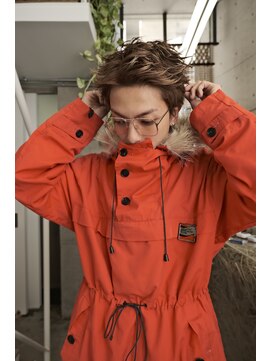 yosuke 外国人風メンズベージュカラー　スパイキーショート