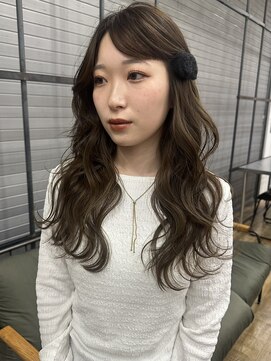 ロックス バイ マグ 松本(rocks BY MAG) ブリーチなし◎ヘーゼルベージュロングレイヤー透明感