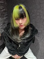 ヨム(YOMU)&nbsp;ライムグリーンのブロックカラー