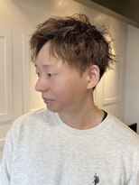 ビアンコ(bianco produce by L'Aube)&nbsp;メンズ ツイストスパイラル 刈り上げマッシュ 波巻きパーマ