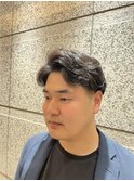 ビジネスにも◎毛流れパーマ