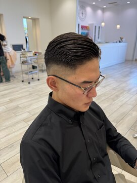 ロンド ラマ 岐阜(Lond bla-ma) サイドパートバーバーフェード【Lond伊藤メンズ】