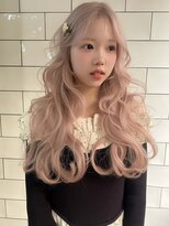 エクーエルム 心斎橋(ECOO yelm)&nbsp;ブリーチ/ダブルカラー/ピンクベージュ/ハイトーン