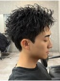 スパイキーショート/アップバング/フェード/mem's/眉毛
