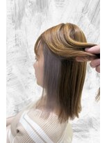 円(en)&nbsp;ベージュ×ラベンダーグレージュイヤリングカラー／八幡／本八幡