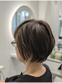 ショートグラボブ/白髪ぼかし/40代/50代/60代