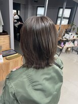 エン(en)&nbsp;松戸/ウルフパーマ ひし形ショートボブ  クラゲカット