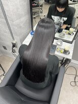 髪質改善/髪質改善縮毛矯正/髪質改善カラー　髪質改善 CYNTHIA DUE 新宿美容室&nbsp;. 【新宿/林】ミディアム/グレージュ