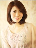 大人美人ヘア　「エレガンス×こなれ感」ボブ。【大島】