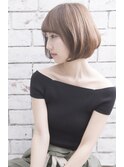 【卵型、面長】の方に似合う大人カジュアルボブ