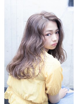 メノン 茨木店(Menon) ことりベージュ×くびれセミディアッシュカラー