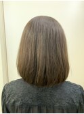 肩ギリギリのまとまりのあるボブスタイルに☆グレージュカラー☆